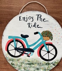 Enjoy the ride bicycle round