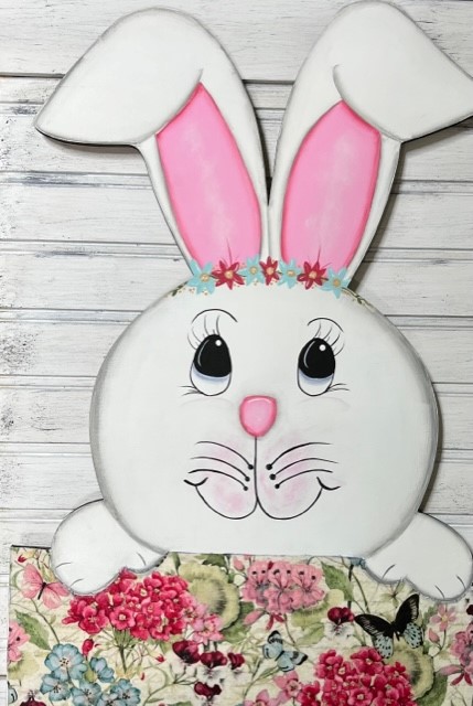Painted and Fabric Bunny